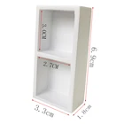 Набор мебели для ванной комнаты миниатюрный шкафчик, 1 шт., для дома и гостиной, для кукольного домика в масштабе 112