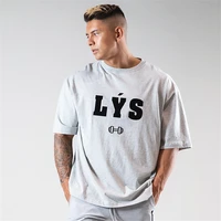 mens short sleeve t shirt summer wind the new tide of mens fashion half sleeve body whose popular logo loose cotton mens top