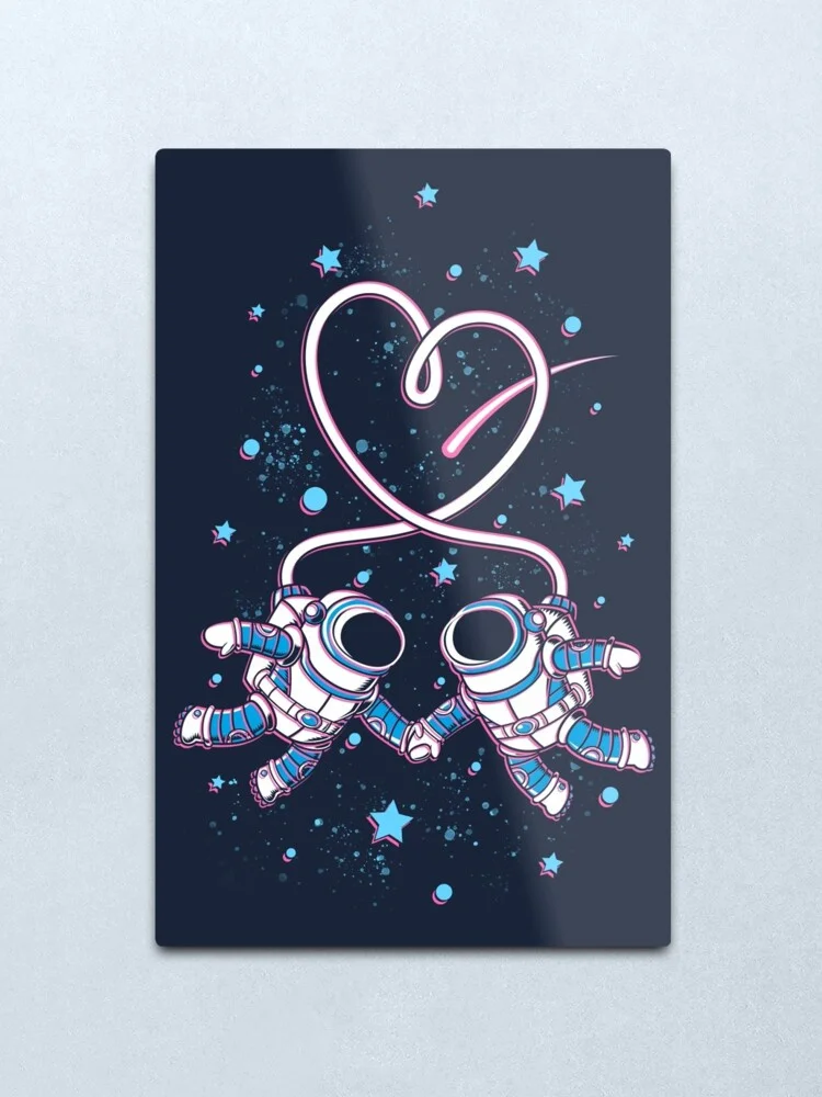 

Металлический Печатный жестяной плакат Space Love, домашний Настенный декор, металлический художественный плакат, винтажный декор, украшение к...