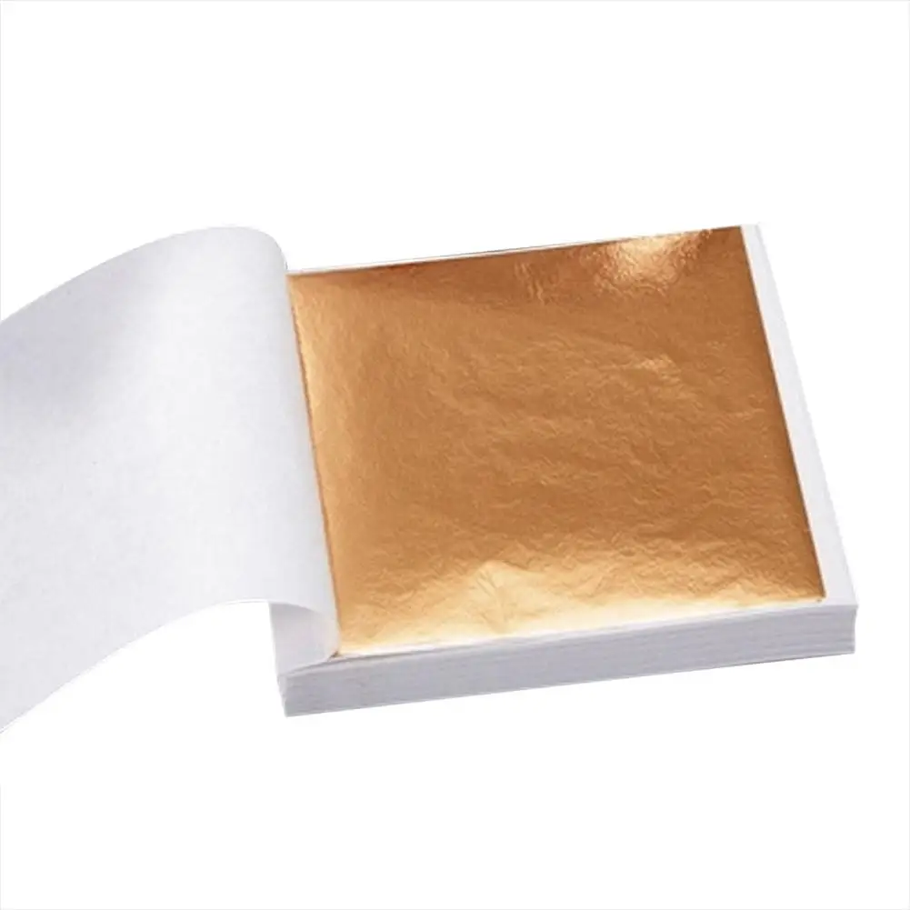 100 Pcs / Opp Bag DIY Crafts Taiwan Gold Paste Foil Decoration Furniture Home Decor Wallpaper Silver | Дом и сад