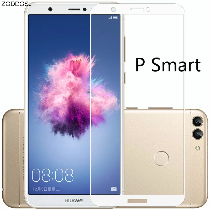 

Закаленное стекло с полным покрытием для Huawei P Smart, защита экрана с двумя SIM-картами для Huawei P Smart, зеркальная защитная пленка Psmart P smart