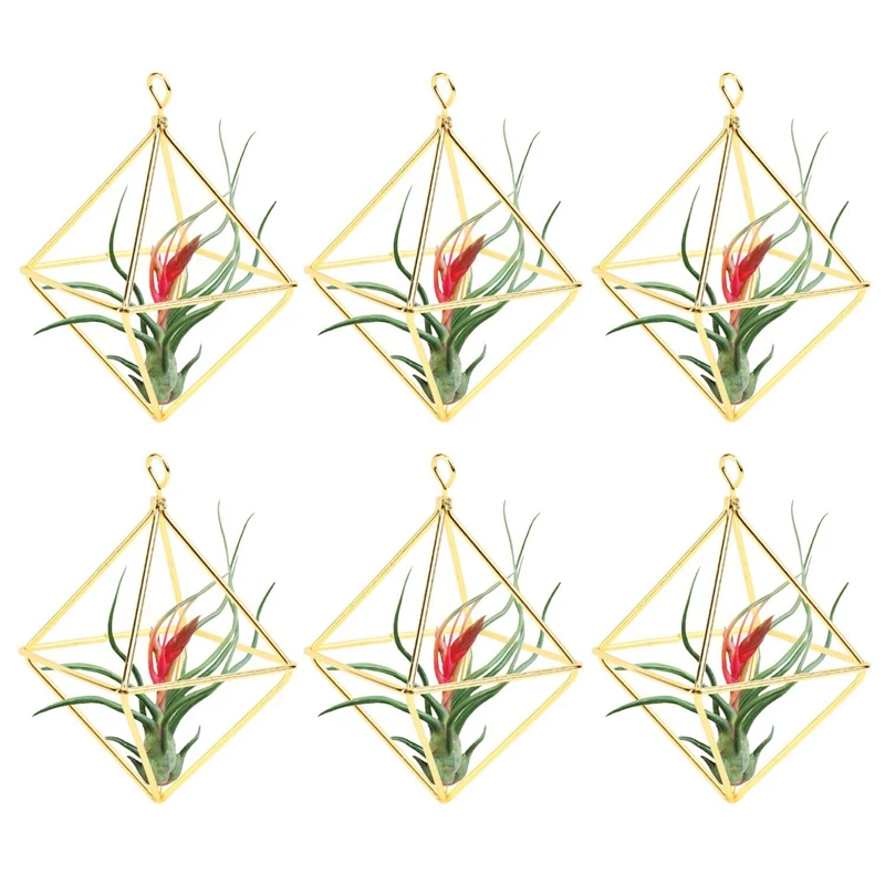 

Подставка для растений воздушная, 6 упаковок, Современная Геометрическая искусственная, Минималистичная, удобное украшение для дома, офиса ...