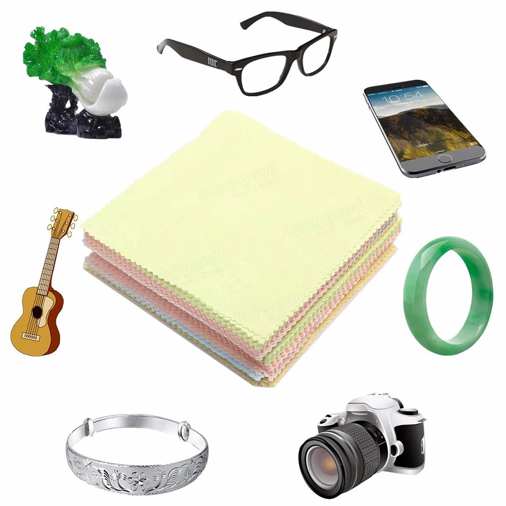

100pcs Cleaning Eyewear Acccessory Computer Wiping Practical Travel Microfiber Lens Soft Screen Glasses Cloth