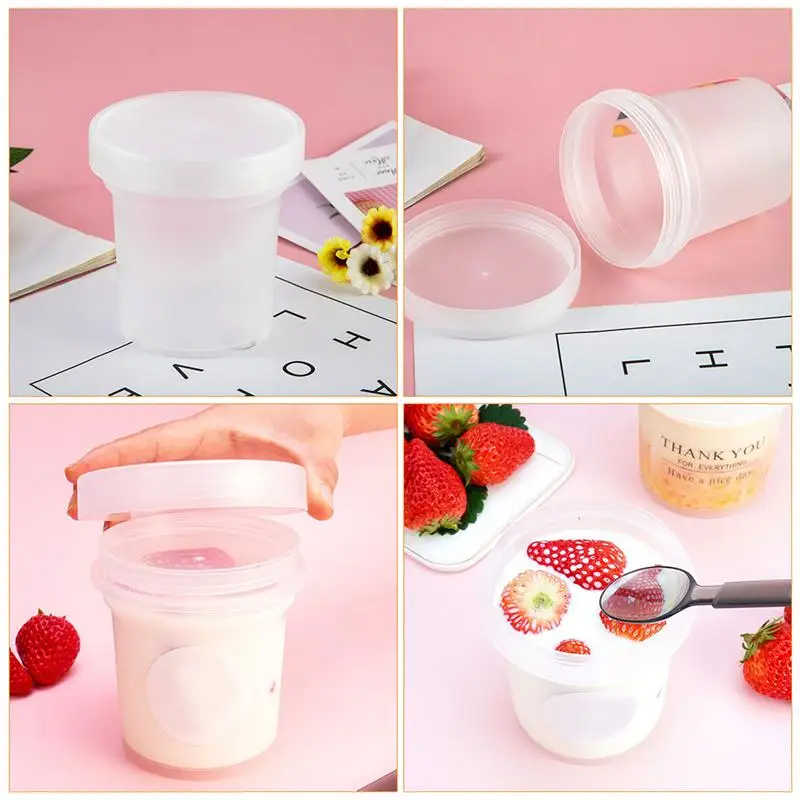 

1 Set 10pcs Durable Lightweight Simple Pudding Cup Yogurt Cup for Yogurt Jelly