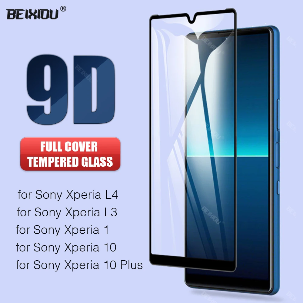 Новинка 9D закаленное стекло для Sony Xperia L4 L3 полное покрытие защита экрана 1 10 Plus
