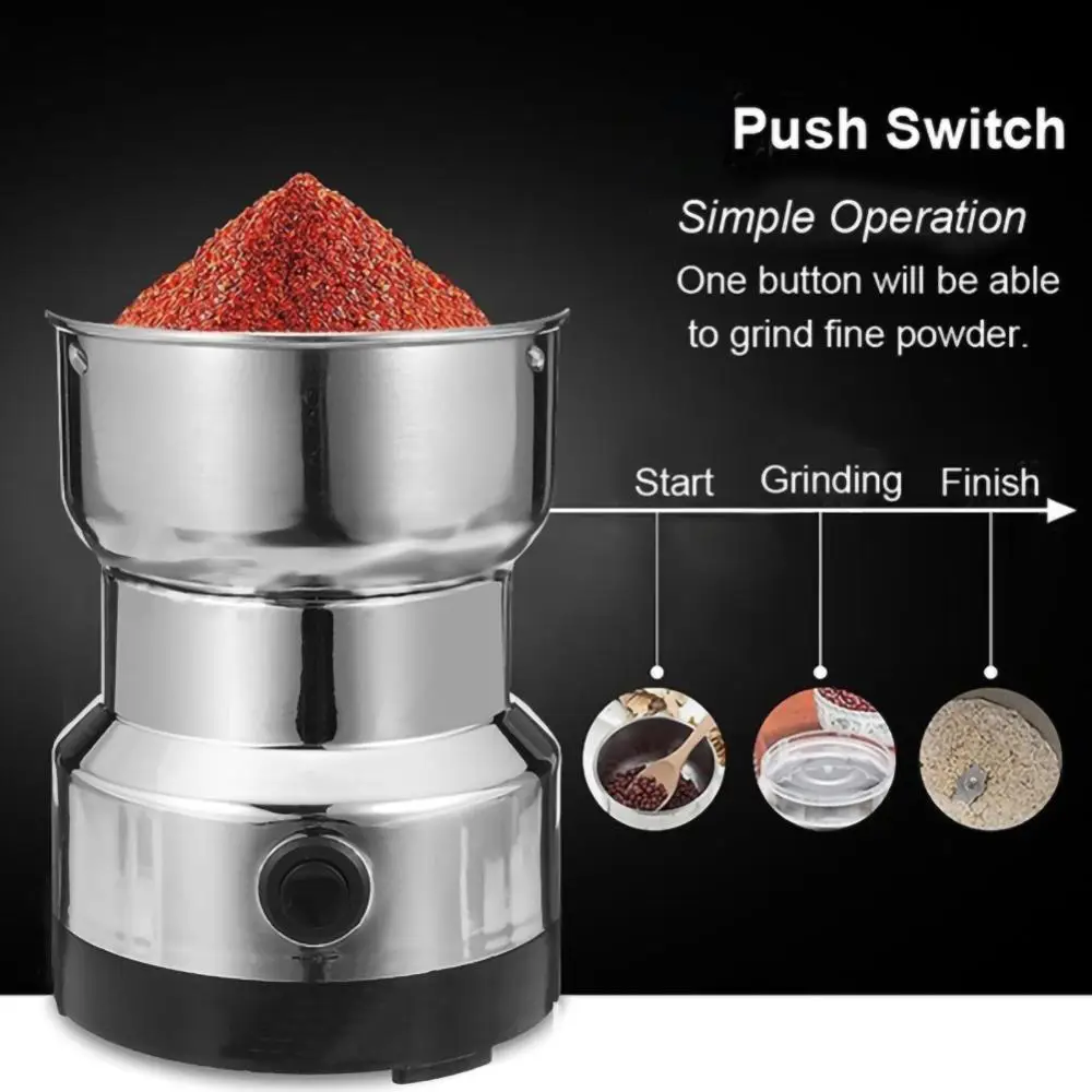 220V Электрический Нержавеющая сталь шлифовальный Кофе фасоли фрезерный станок