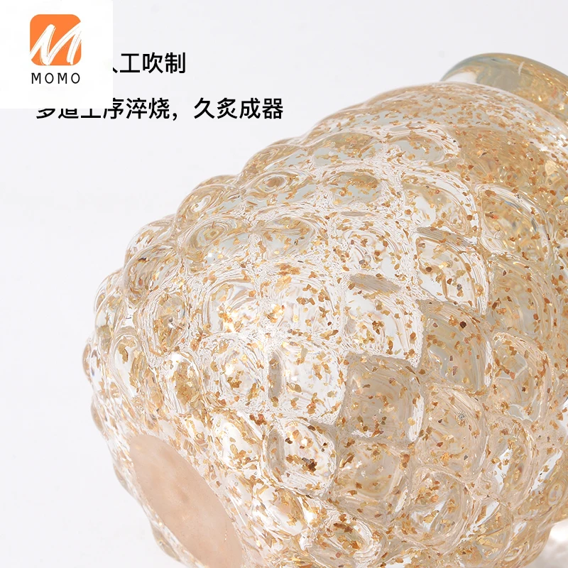 

Home Minimalist Crystal Glass Storage Jar Light Luxury Model Room Living Room Wine Cabinet Desktop Decoration TZ