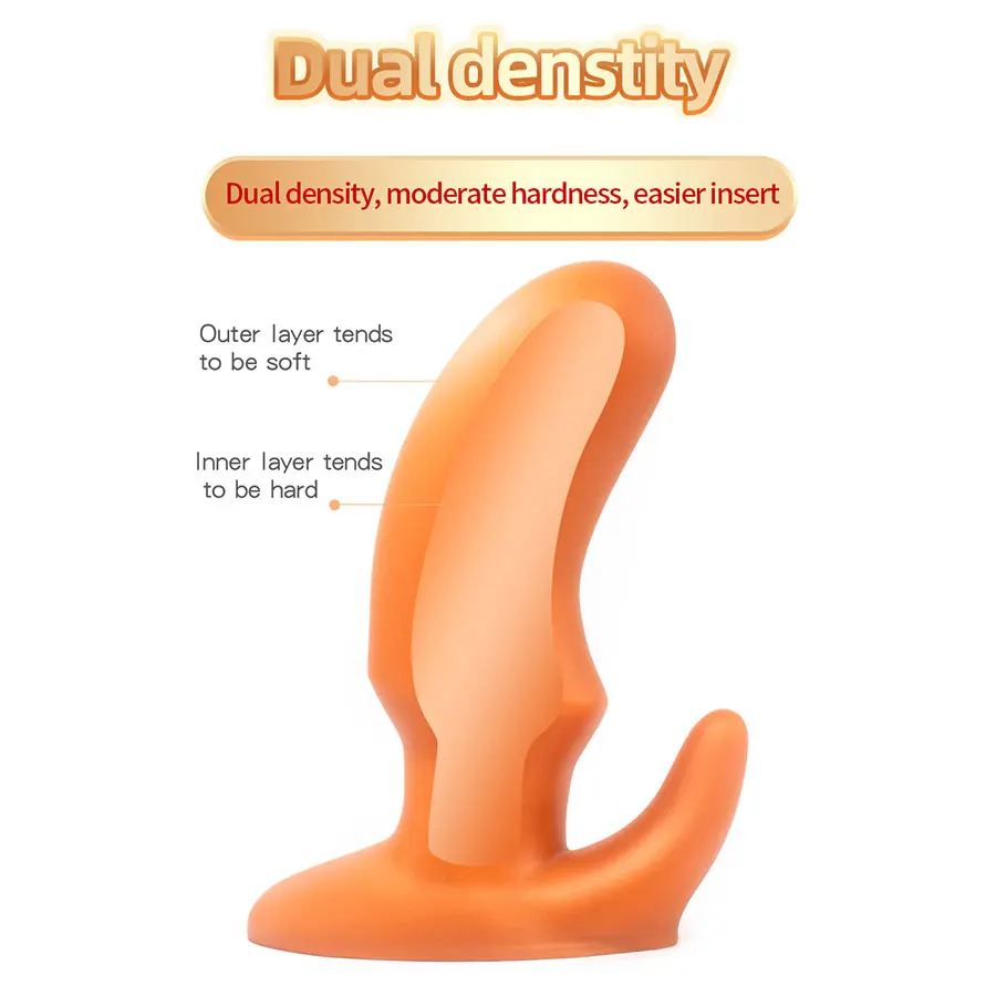 Анальная пробка с двойной стимуляцией супер огромная Стимуляция клитора точки G