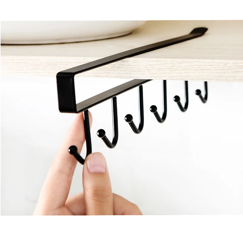 Кухонные крючки шкаф для хранения полка подвесной крючок органайзер одежды