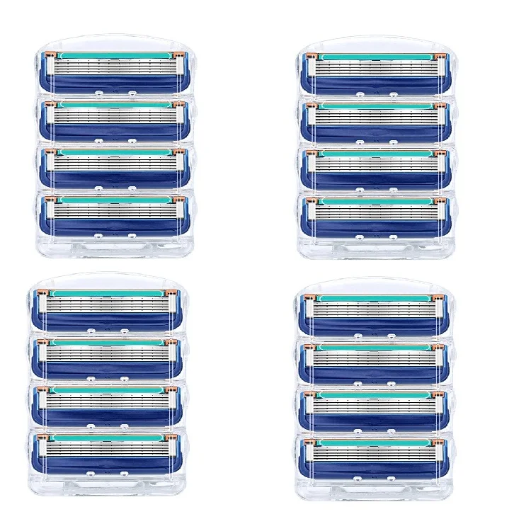 16 шт./упак. Для мужчин сменные лезвия для бритвы высокое качество кассеты бритья