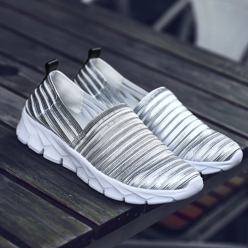 

Женские повседневные туфли-носки, летние дышащие Туфли-носки без застежки, Уличная обувь для прогулок, 2021