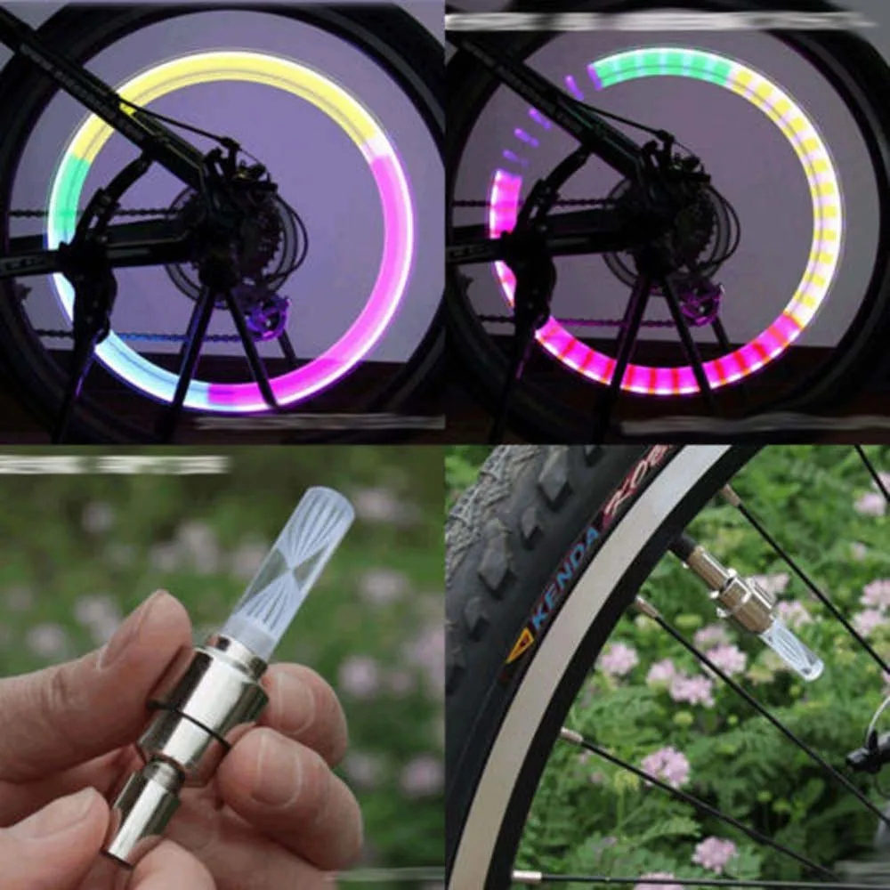 Велосипедный светодиодный светильник вентиля покрышек легковых Кепки