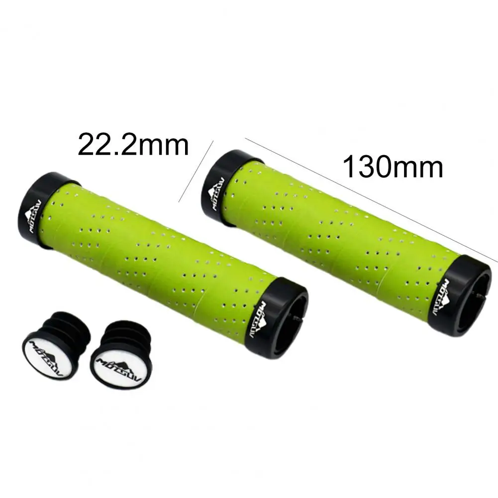 

2Pcs Handlebar Covers Ergonomic Anti-slip Impact-resistant Aluminium Alloy Ergonomics Bike Handlebar Grip Replacement Parts