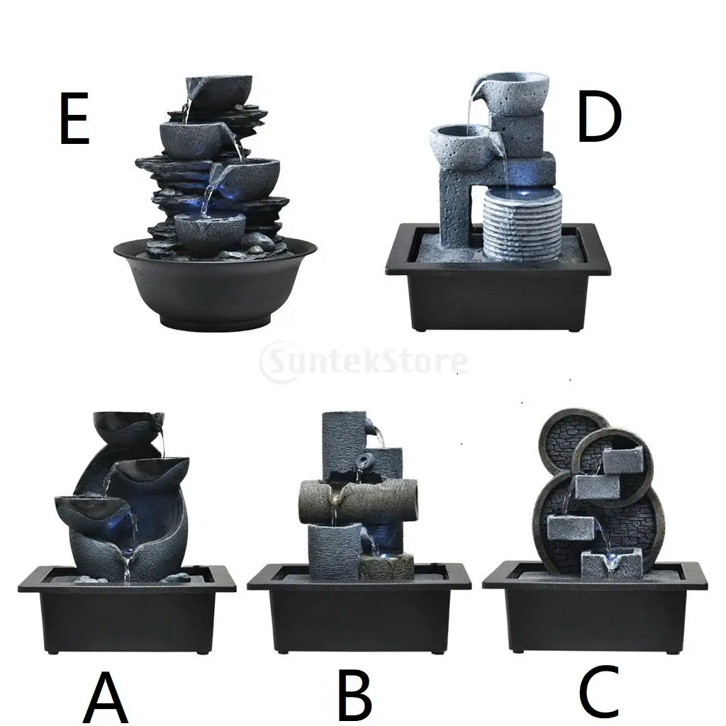 

Water Fountain Fortune Feng Shui Waterfall Bedroom Ornaments Arts