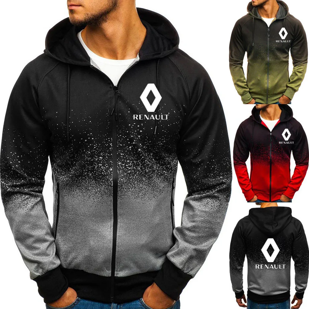 Новая мода Мужская толстовка пальто Renault флисовые толстовки тонкие куртки
