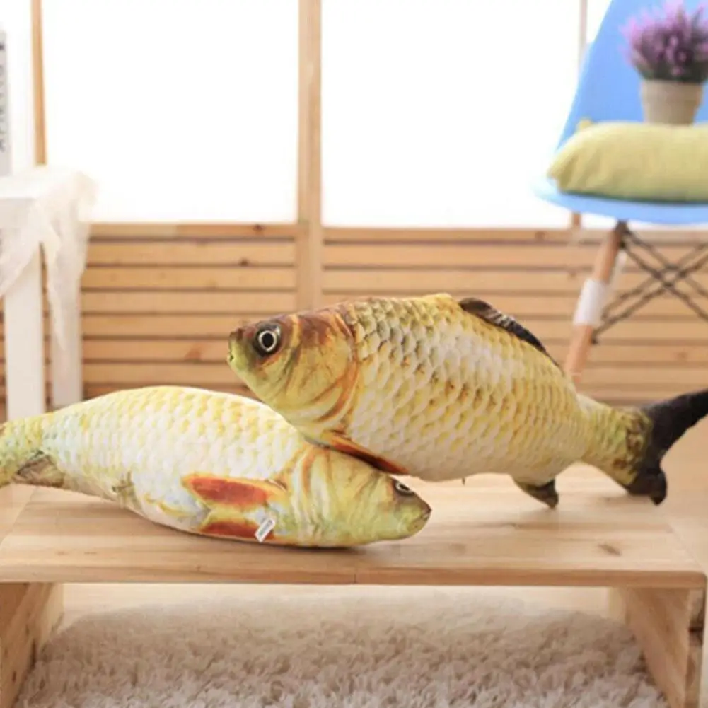 

Simulation Fish Pet Cat Toy Catnip Funny Cat Stick Catnip Puppy Gadget Dog Happy Toys Doll Mint Pleasant Plush Y9U7