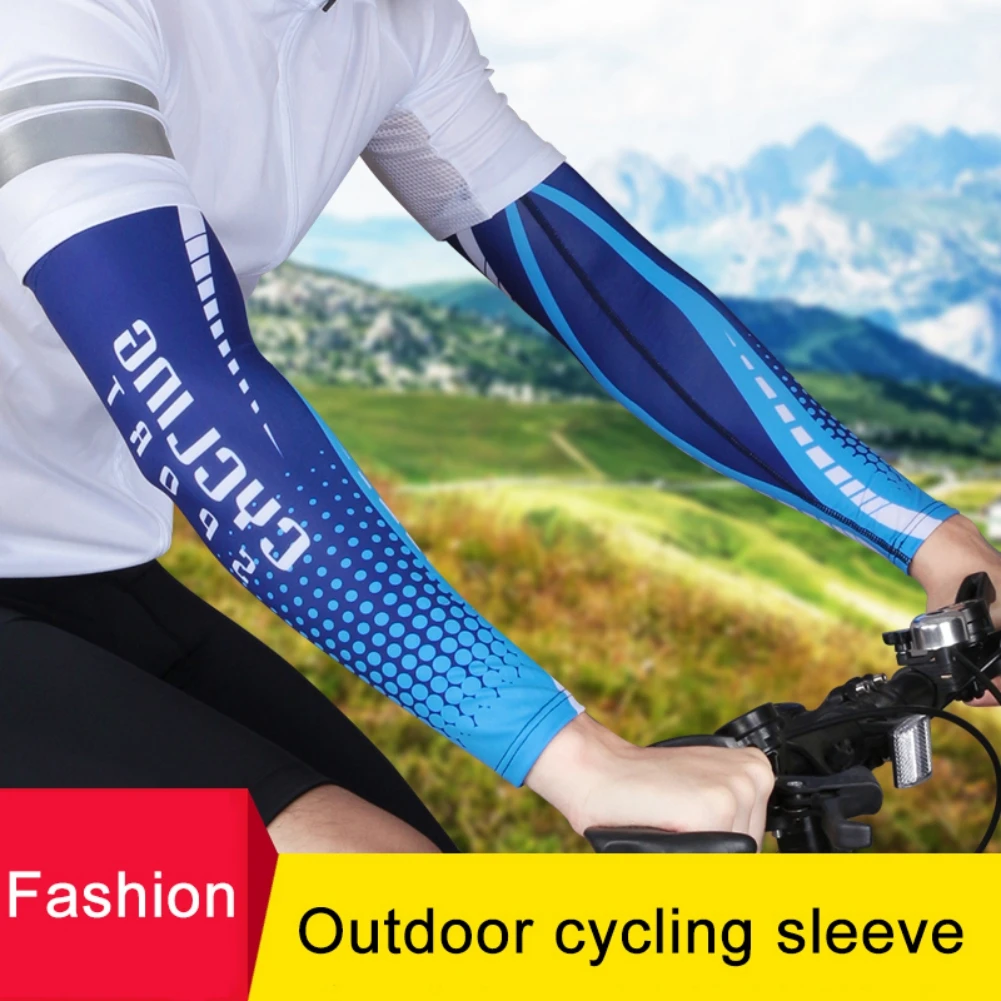 

1 Pair Arm Sleeve Adult Children Polyester Moisture Wicking Breathable Cooling Sunshade Hand Elbow Cycling Sun Protection Cover