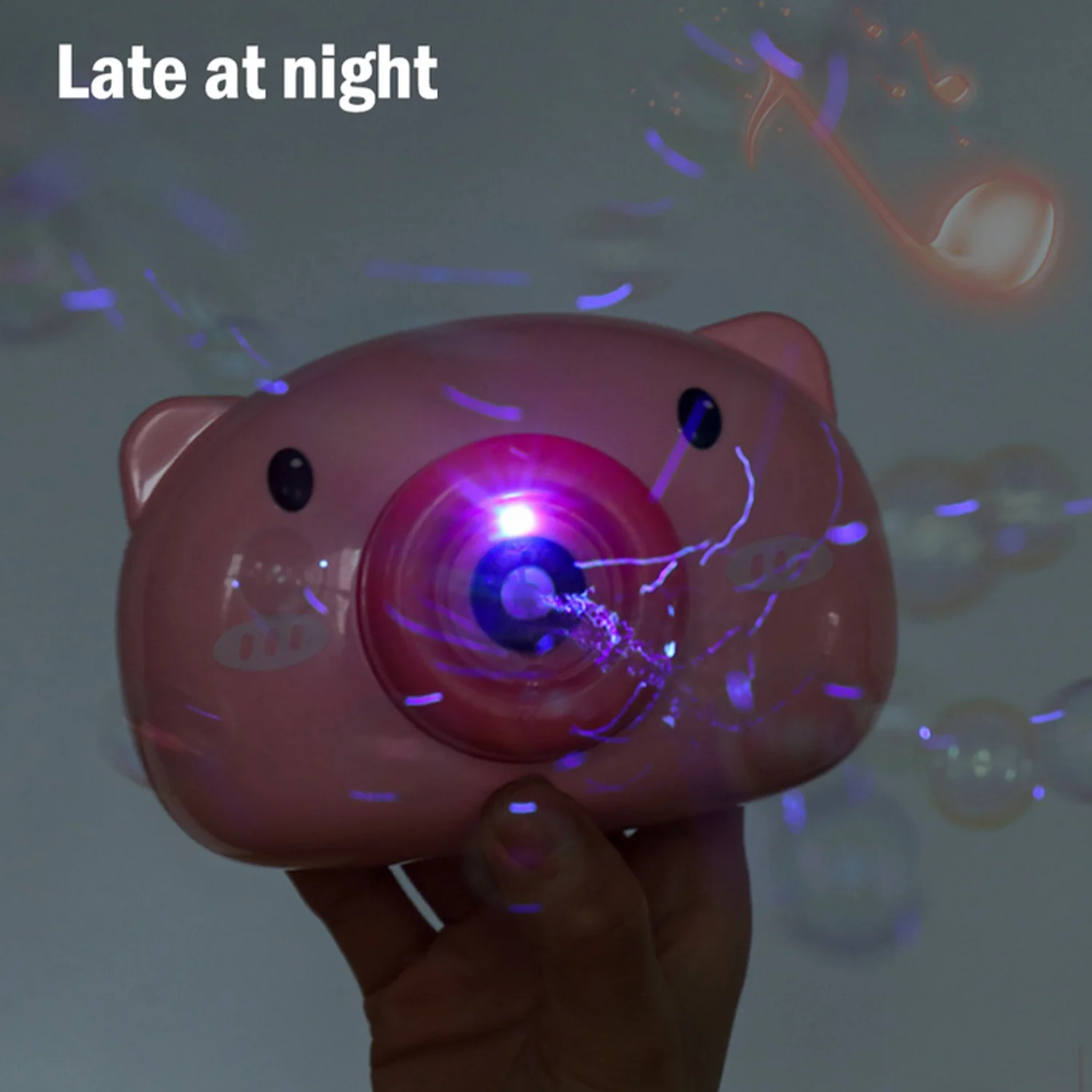 

Automatic Bubble Machine Cute Small Pig Music Blowing Soap Maker Toys for Kids Children Toddlers Bath Outdoor Indoor Party Games