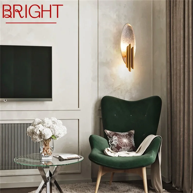 

BRIGHT Nordic Indoor Wall Sconces Lamp Postmodern Light Fixture For Home Living Room Decoration