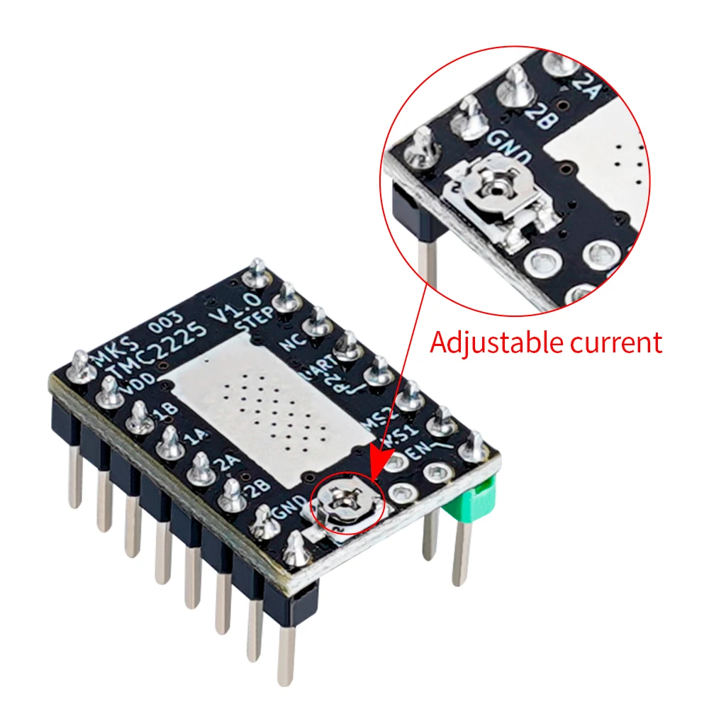 RAMPS Total 5pcs TMC2225 Stepper Motor Driver Replace TMC2208 TMC2209 StepStick 3D Printer Parts Ultra Silent for SGen_L | Компьютеры и