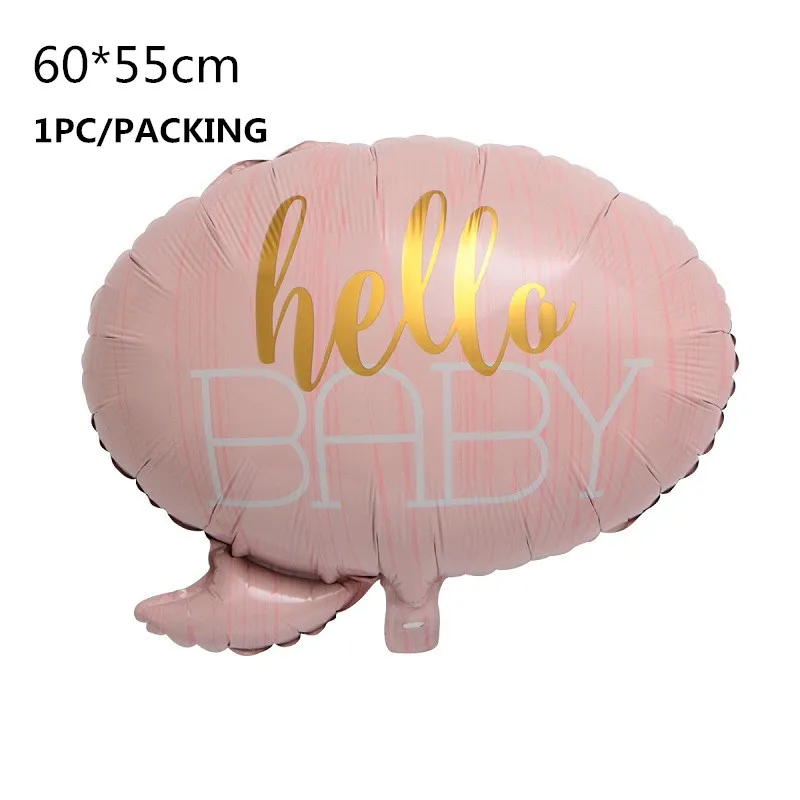 pink balloon Украшение для детского душа DIY скатерть, бумажная тарелка, чашка, посуда для маленьких мальчиков и девочек, на день рождения, пол, открытые вечерние принадлежности для малышей - Цвет: pink balloon