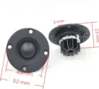 Hi-Fi 1 дюйма твитер Динамик тройной громкоговоритель Динамик 6ohm 30 Вт Мягкий купол шелковая пленка неодимовый магнит с Алюминий теплоотвод из АБС-пластика Пластик 2 шт.