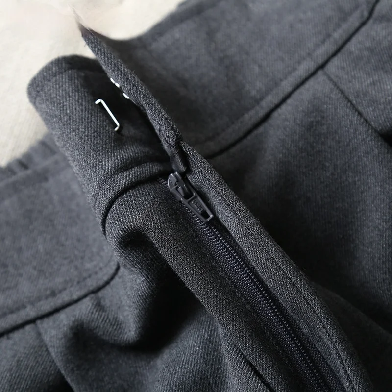 

Zoulv 2021 Spring Women High Quality Cotton Casual Fashion Suit Pants Trousers Side Pockets Buttons Office Lady Pants