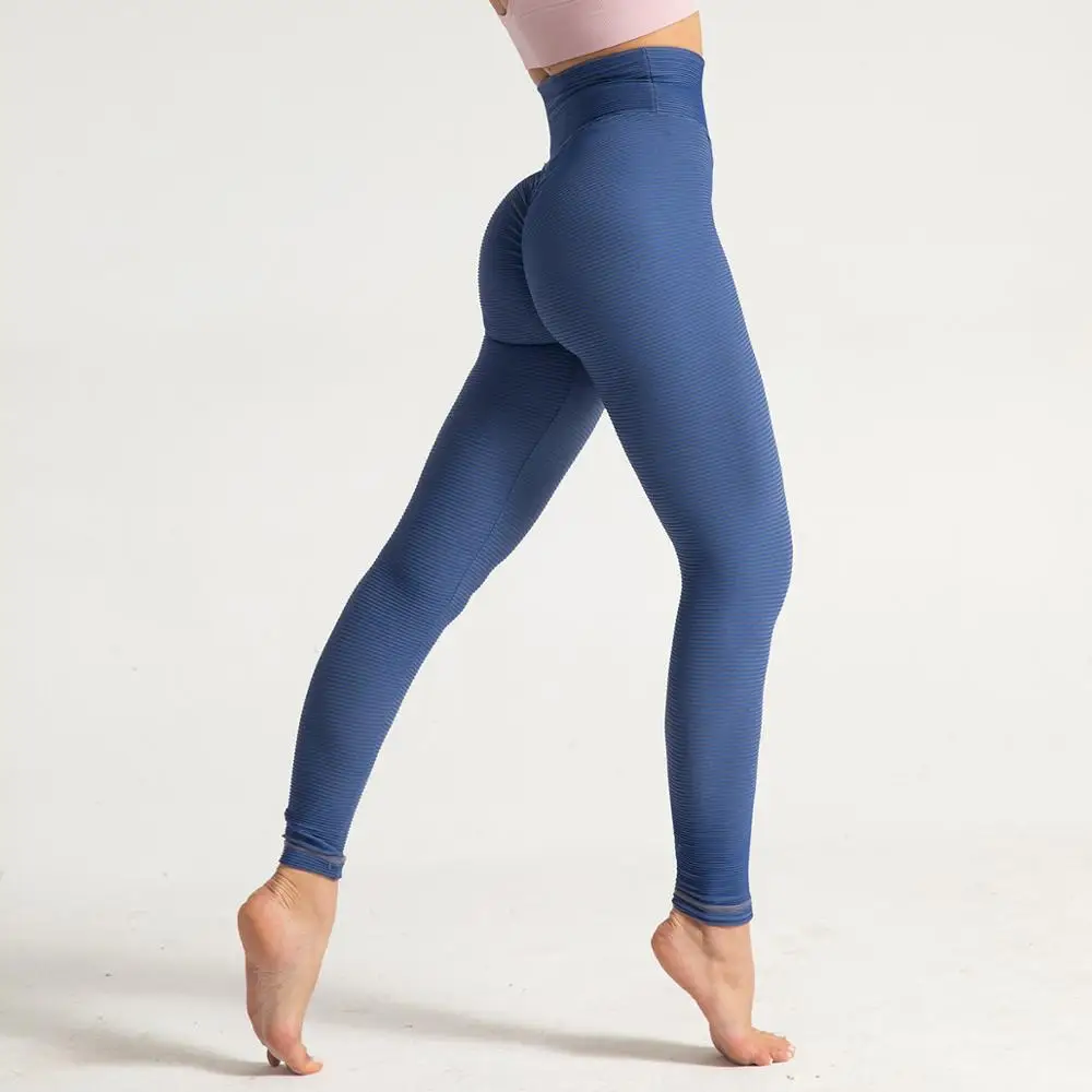 

High Waist Peach Hip Push Up Sexy Leggings Striped Hot Pencil Pants Tights Fitness Legging Autumn Trousers Joggers Spodnie Pant