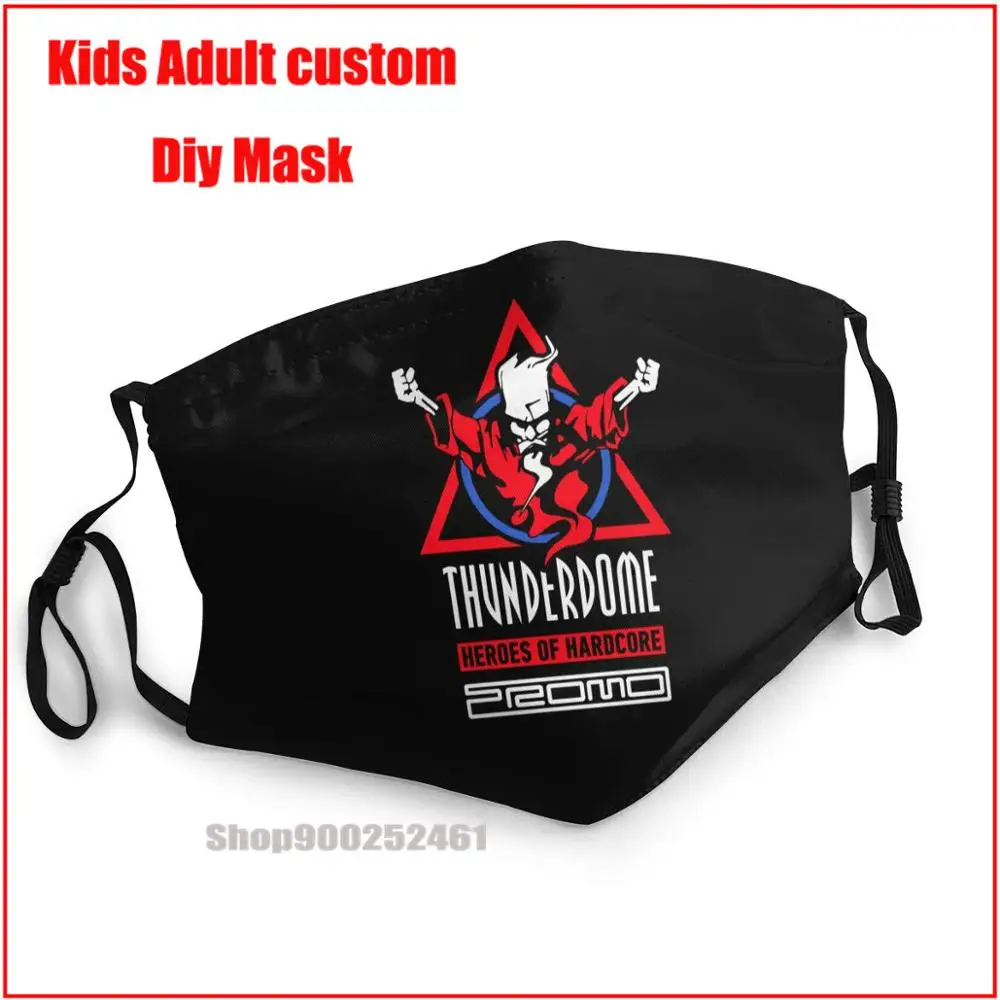 

Thunderdome Heroes Of Hardcore And DJ Promo DIY mondmasker harry mouth mask reusable mask mouth mask with design funny