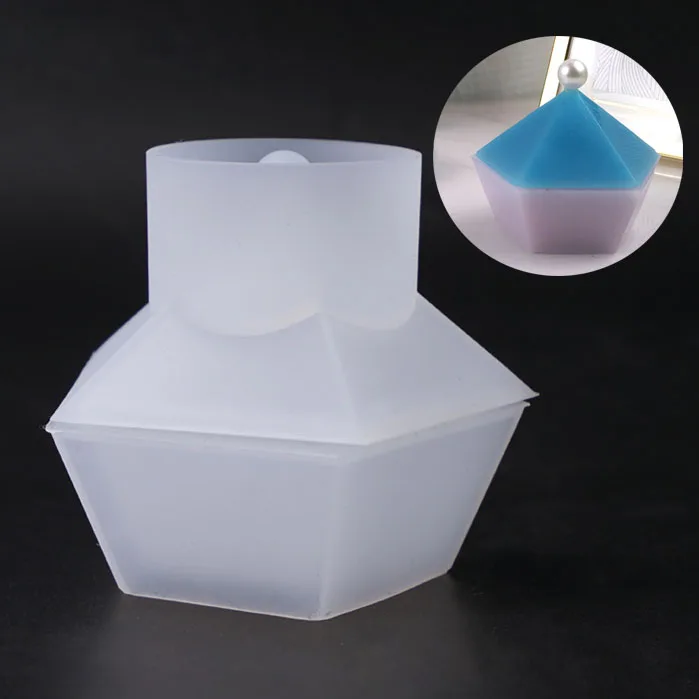 

Пентагональная коробка для хранения, силиконовая форма для «сделай сам», прозрачная эпоксидная Подарочная коробка с УФ-покрытием, инструме...