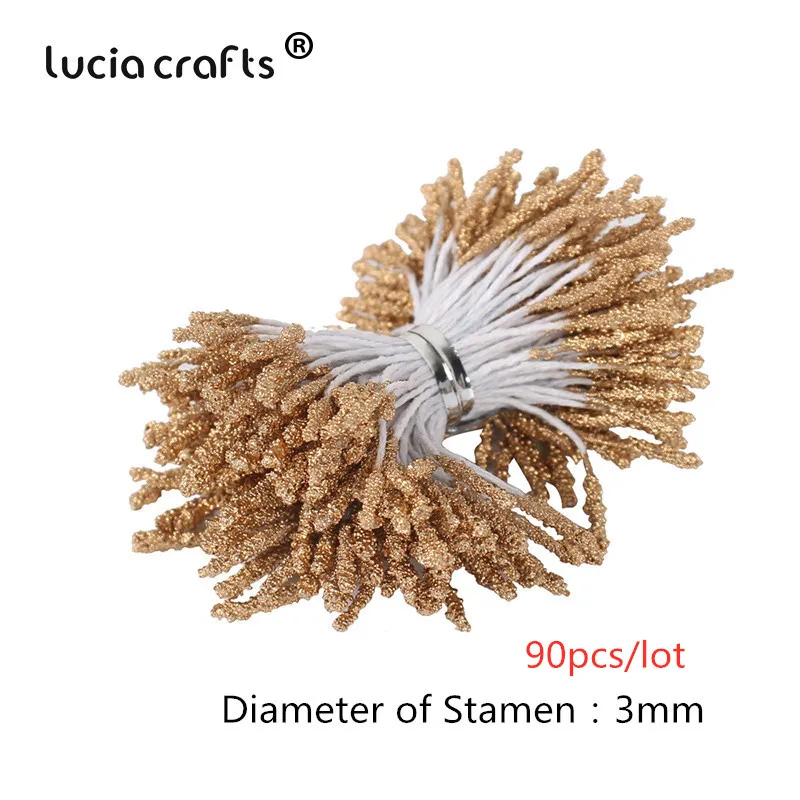 8/10/12/90/144 в виде имитации жемчужин золотистого цвета из Гибридный цветок вишни тычинки ягоды Комплект форма для выпечки тортов DIY Рождество Свадебная подарочная коробка венки Декор D0606