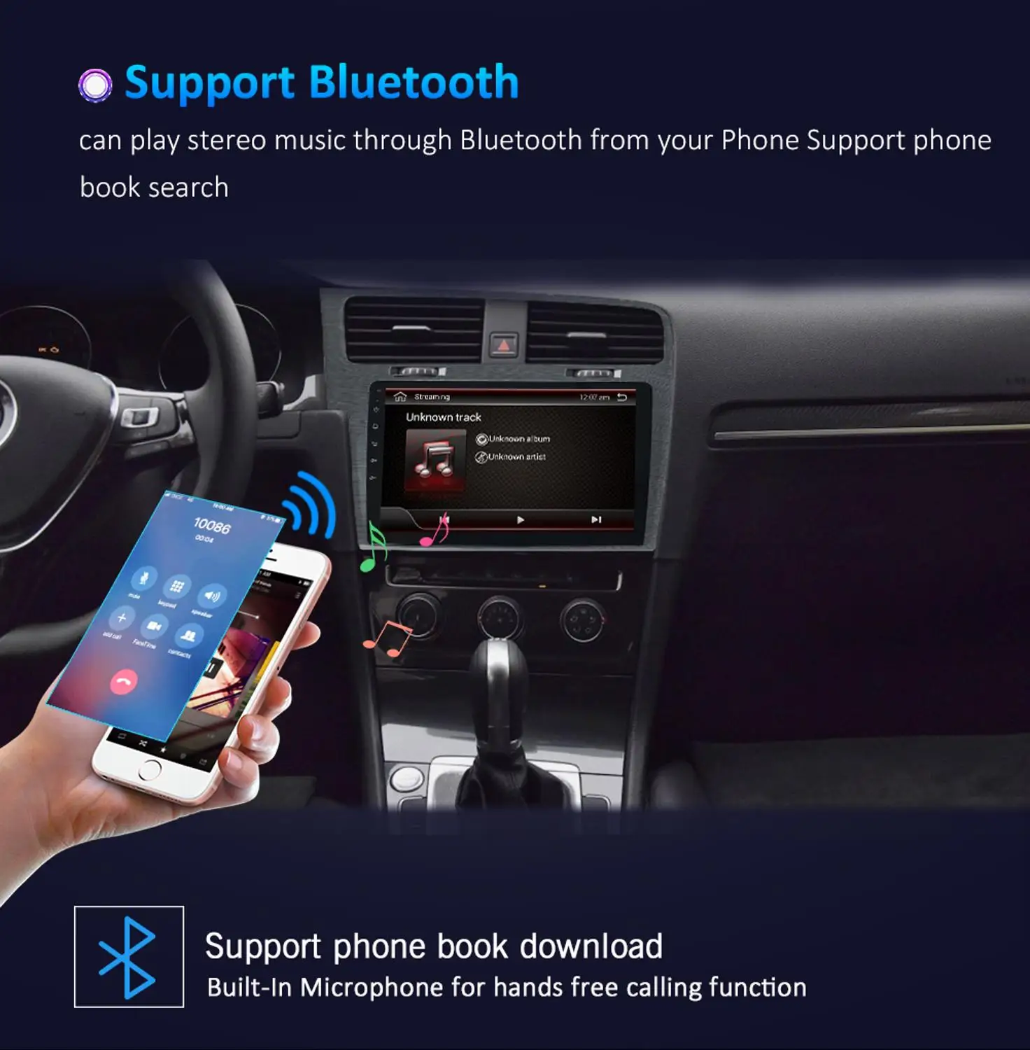 Автомобильный DVD плеер Bosion 2din 10 1 дюйма Android для Volkswagen GOLF 7 2013 2014 2015 2016 с навигацией