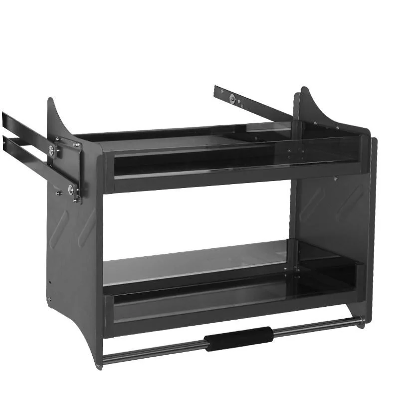 keuken cupboard cestas para organizar dish cucina stainless steel hanging organizer cozinha rack kitchen cabinet storage basket free global shipping