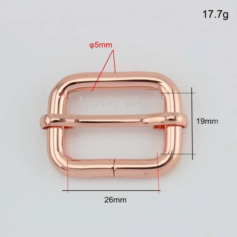 Мир Nolvo 5 20 100 шт. 6 цветов 26*19 мм 1 дюйм пряжка слайдер металлическая лента для ремня