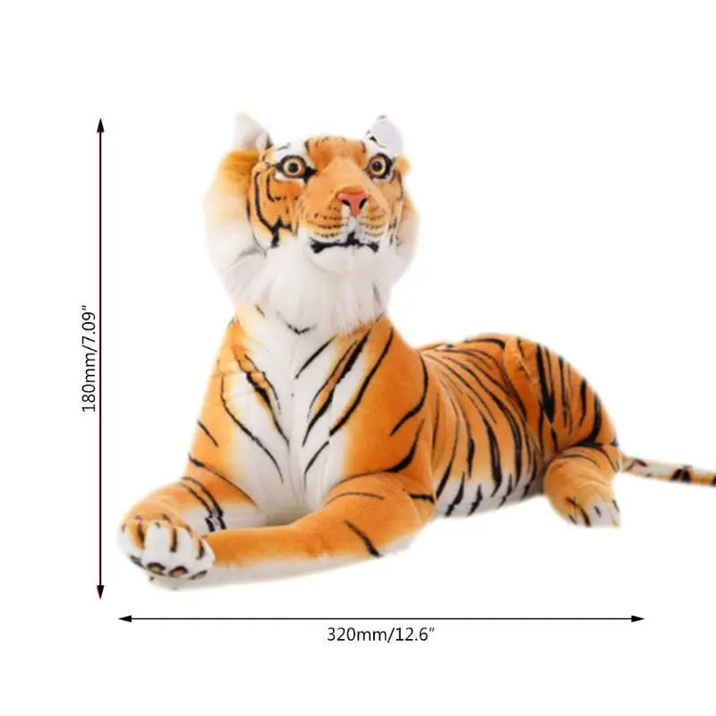 

Soft Stuffed Sumatran Tiger Plush Toy Pillow Cartoon Animal Large Pattern Kawaii Doll Cotton Toys