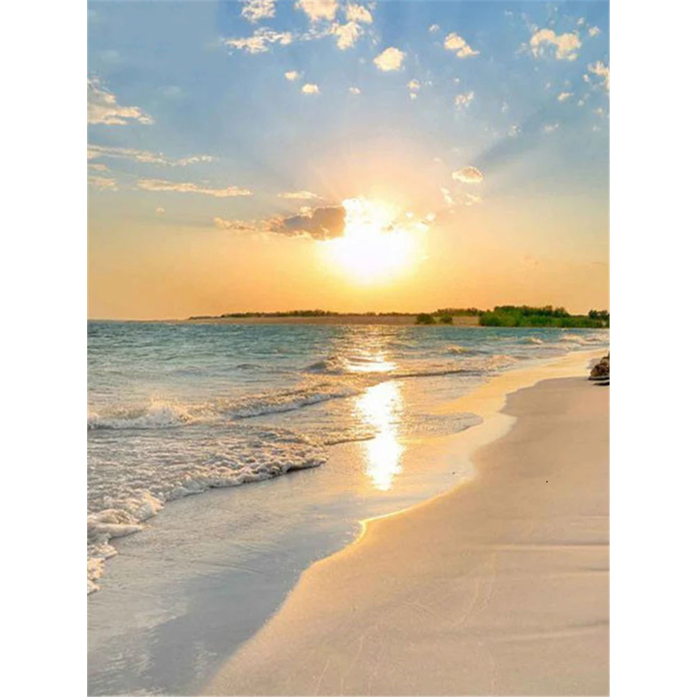 Вышивка крестиком 11CT с морским пейзажем полный набор для вышивки DMC нитями