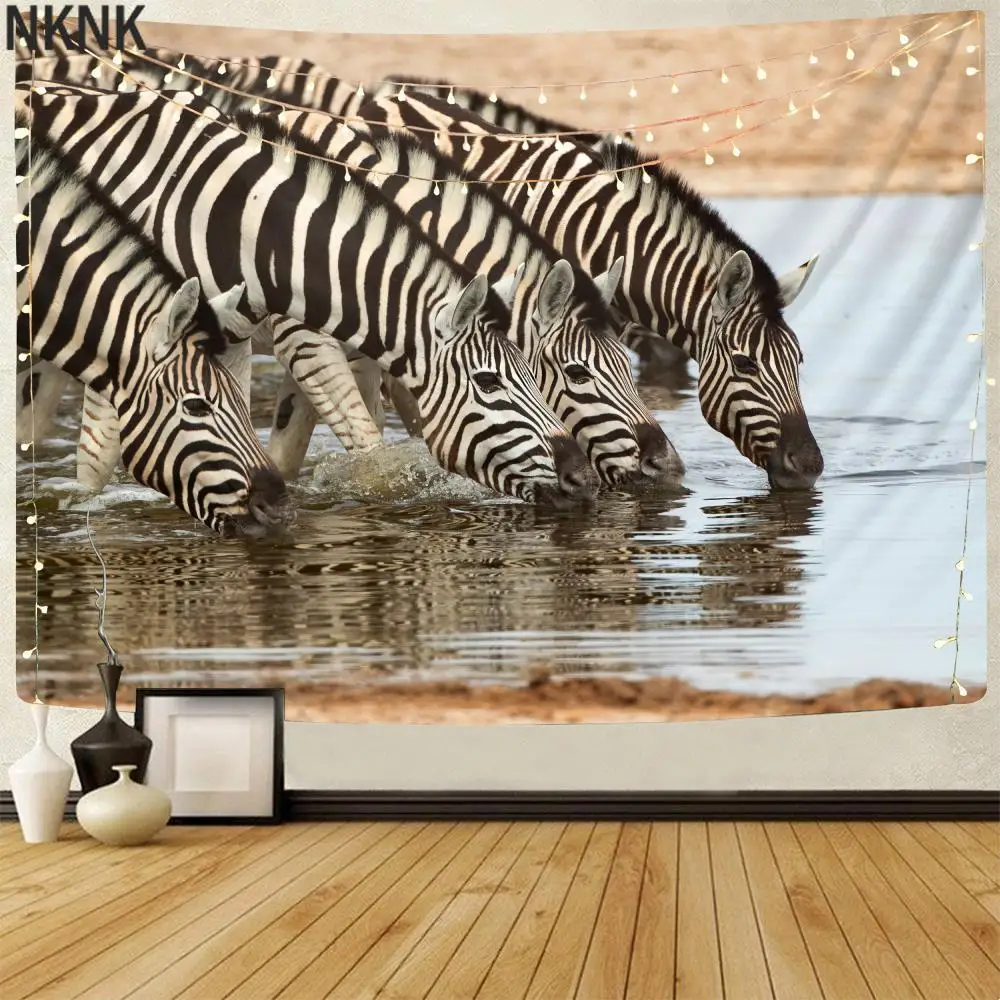 Настенный Гобелен NKNK с 3D-принтом в виде животных | Дом и сад