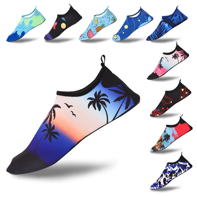 

Beach Socks Shoes Men and Women Diving Snorkeling Breathable Wading Swimming Soft Shoes Non-slip Anti-cut Barefoot Patch Shoes