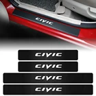 4 шт., Накладка на порог автомобиля, водонепроницаемая Защитная декоративная наклейка с логотипом Mugen для Honda INSPIRE Fit, тип R, Legend CITY