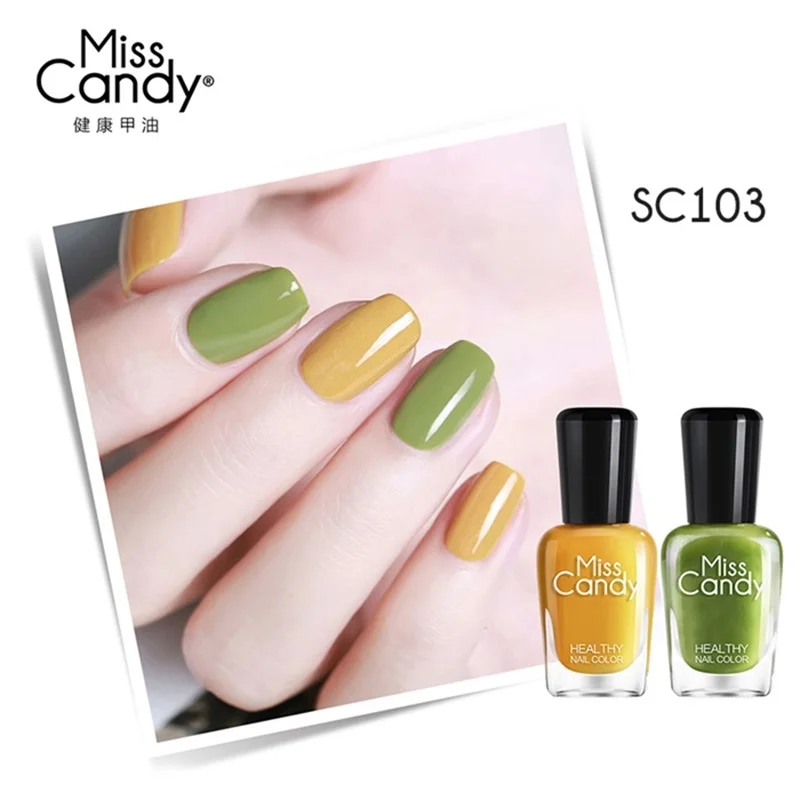 Miss Candy Health Peel Набор лаков для ногтей нетоксичный, безвкусный и безопасный Пилинг Набор лаков для ногтей - Цвет: SC103