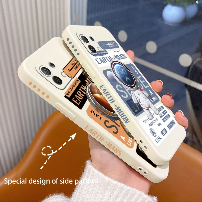 

Expedition Astronaut Case For Xiaomi Mi 11 11lite 11Ultra 11i 10T 10TPro 10TLite 10 10S lite Pro Poco F2 X2 F3 Pro Lambskin Cove