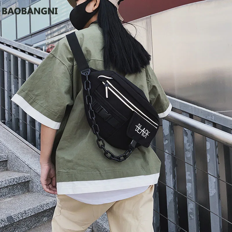 Large Capacity Waist Bag Canvas Fanny Pack For Men Unisex Belt Bag Multi-Functional Chest Bags Hip Hop Tooling Waist Pack