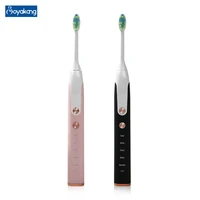 boyakang ultrasonic electric tooth brush rechargeable 5 cleaning modes smart timing ipx7 waterproof dupont bristles usb charging