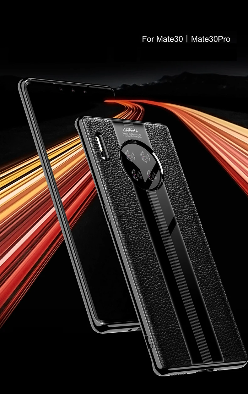 Роскошный чехол из натуральной кожи для huawei mate 30 Pro, чехол, кожаный противоударный чехол, чехол для задней панели funda mate 30 Pro, защитный чехол