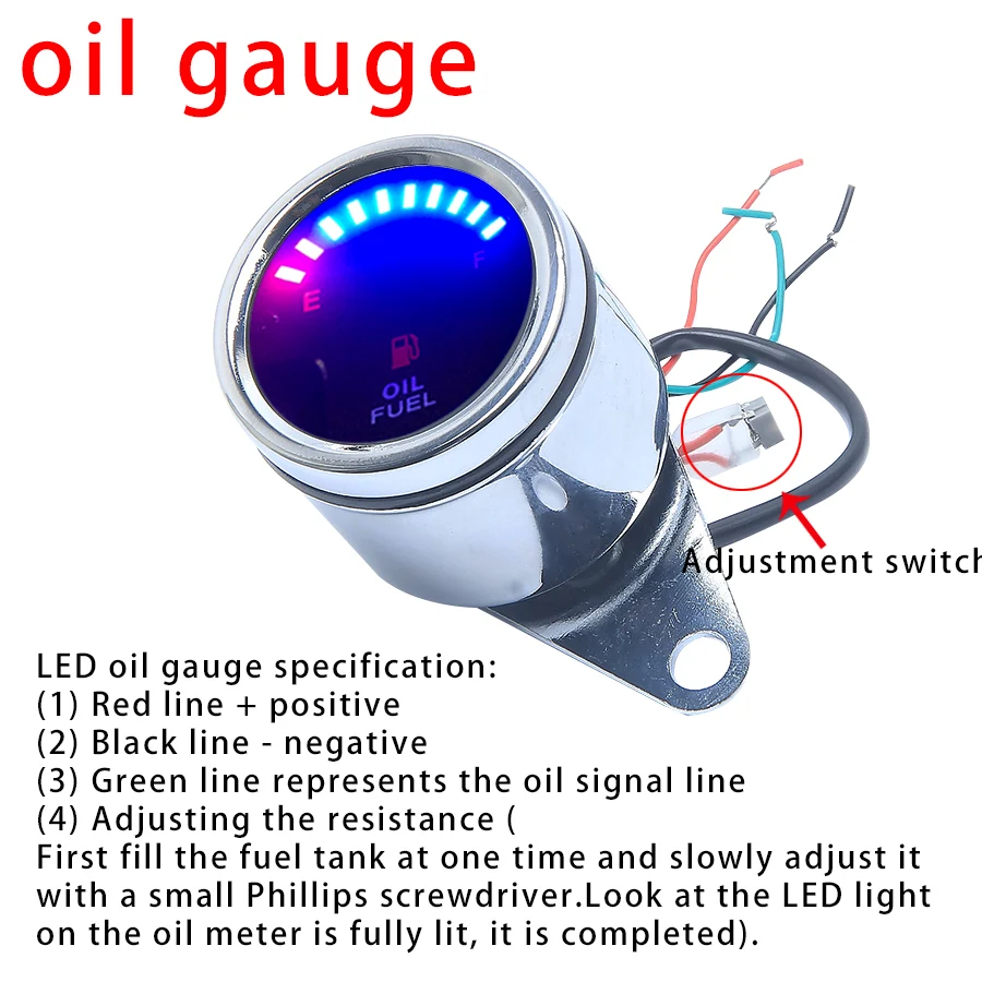 12 В мотоцикл скорость метр одометр цифровой скутер Тахометр универсальный