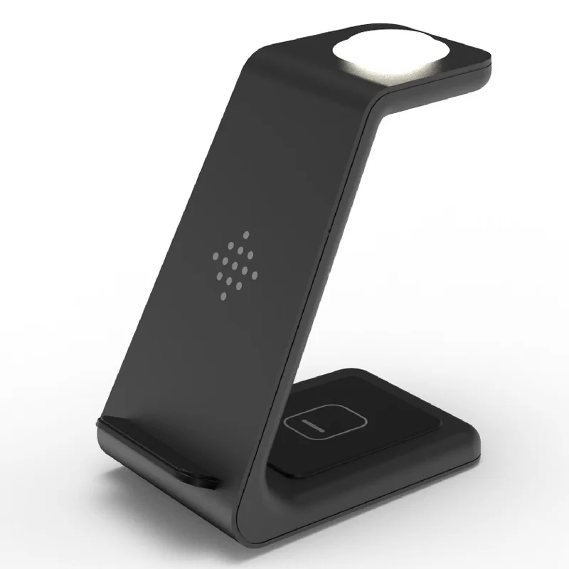 

Qi Fast Charge Wireless Charger For iPhone 11 Pro Samsung S10 Charger Dock For Galaxy Buds Wireless Charge Stand For Airpods Pro