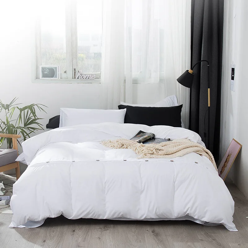 Сплошной цвет четыре пары постельных принадлежностей в комплекте Дети одно