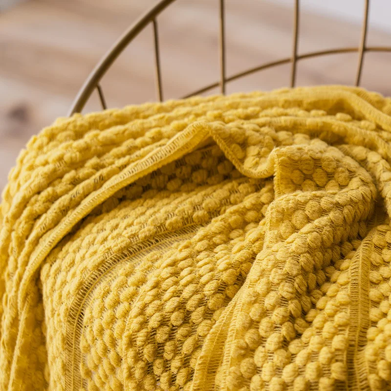 

Nordic Knitted Throw Thread Blanket on The Bed Sofa Plaid Travel Soft Towel Bed Plaid Wall Tapestry Living Room Decor Dropship
