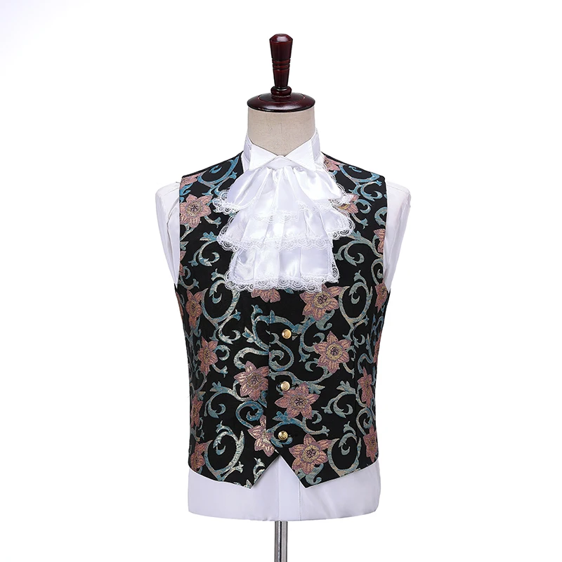 Костюм для косплея винтажный дворцовый мужской жаккардовый пиджак и брюки