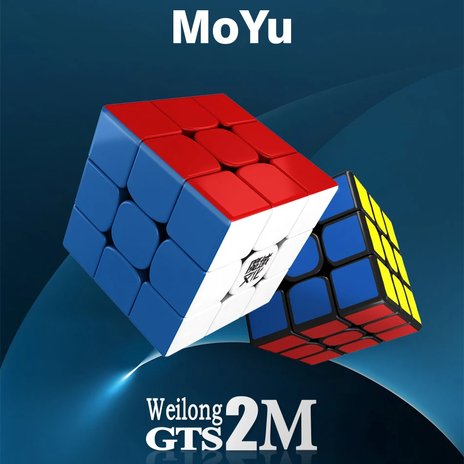 

High Quality MoYu Weilong GTS V2 M Magnetic 3x3x3 Magic Cube Professional WCA GTS2 M 3x3 magico cubo Educational Toy